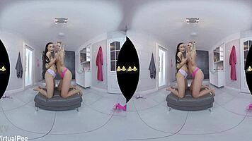 Euro lesbians piss and finger