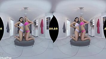 Euro lesbians piss and finger