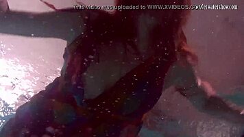 Redhead Nikita Vodorezova Takes A Quick Bath Underwater