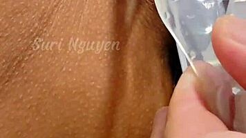 viet nam girl next door gets wet pussy examined indoors 😍