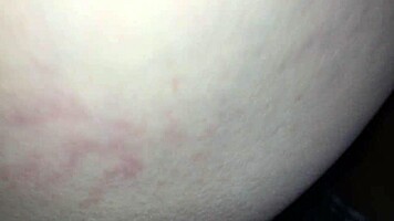 Petite teen gets deep creampie in pov missionary position