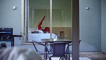 How lucky am I to have a juicy neighbor who caught me jerking off? 😏