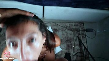 The BADdies BLOW Luisa Sanchez in this interracial scene