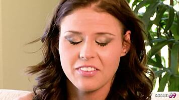 Sweet small teen Taylor Russo seduces older guy for rough fuck at massage parlor.