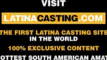 Tiny latina teen interviewed in amateur fake casting