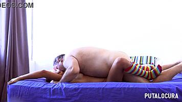 Putalocura - chilena camila bow disfrazada de cerdita cabalga y traga lefa de torbe