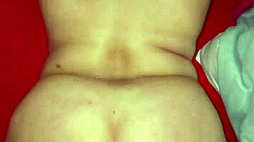 Dominican bbw sucks chubby guy's cock gets fucked doggy