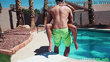 ripped bikini fitness model fucking outdoors passionately