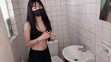 Fucking The Cute Asian Secretary In The Bathroom During Casting Interview