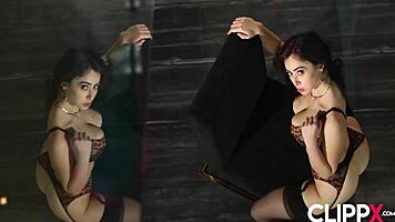 brunette bombshell banged by vince karter and chloe surreal