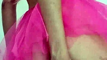 The sex fairy teases with striptease and spanking