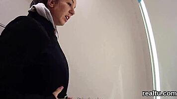 adorable czech kitten gets seduced in the hypermarket and drilled in pov