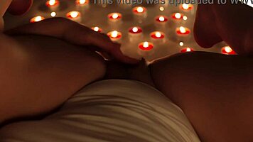 Female Pov - Romantic Candle Light And Dildo Fuck My Pussy Amateur Close-Up