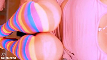 Best friend cheats with professor in intense hardcore creampie session