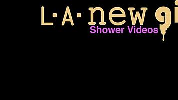 Hot Teen Blonde Took A Shower