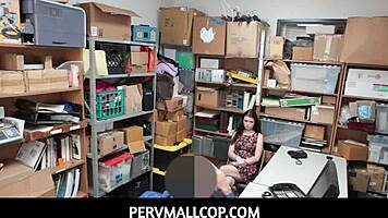 PERVERT SECURITY GUARD TEACHES BAD COLLEGE GIRLS!