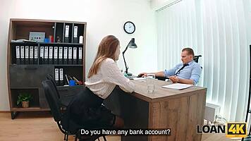 Naughty Babe Seduces Stranger in Office, Gets Spanked