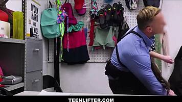 Tiny teen caught shoplifting, agrees to deal with officer