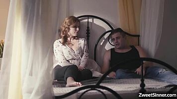 ella nova spreads her pussy for nathan bronson