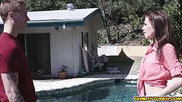 Emma Stone Gagging And Sucking On Richies Big Cock