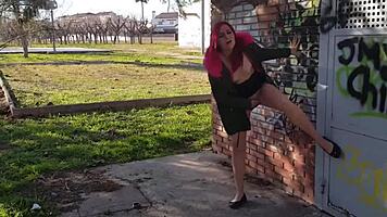 a good day for squirting in the public park