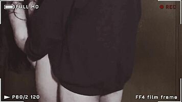 girl in skirt and fishnet stockings fucking gets creampie in elevator 🚀