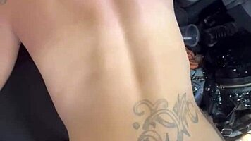 Bored hooker sucks dick, gets fucked hard, and swallows a big load in her mouth