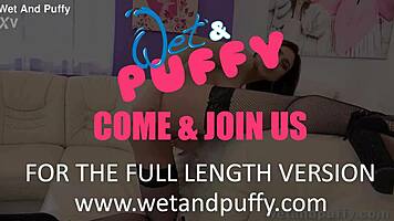 Kira Axe masturbates in stockings