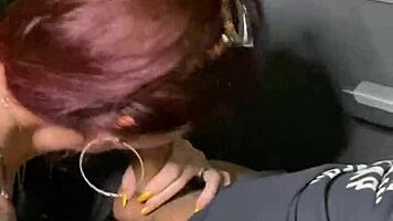 risky bus sex with audience watching