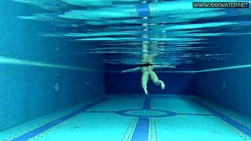 Lady Dee, The Cute Shy Czech Teen, Suggestively Enjoys Swimming Outdoors