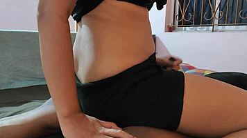 Passionate rough encounter with mature Latina maid in bedroom