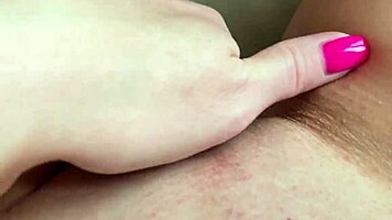 creamy pussy leaked through panties and had an orgasm until legs twitched