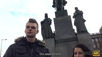 the cuckold watches his gf cum thanks to the rich guy