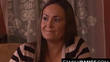 frustrated milf has a forbidden lesbian romp with her daughter ingrid mouth elexis monroe