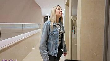 Romantic walk turns steamy with a vibrator in my pussy