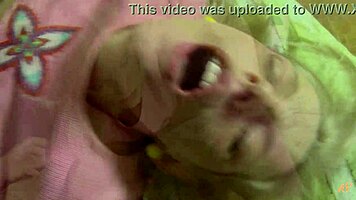 Slim Boy Intensely Fucks Horny Teen's Tight Shaved Ass in Doggystyle