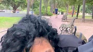 Thrilling Experience of Taking Milk in Buenos Aires Public Park During Daytime