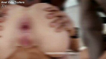 horny teen julia red takes balls deep anal with five big black cocks