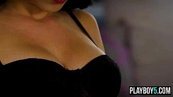 Hot Latina Teen Model With Natural Big Boobs Strips Excitingly For Playboy!