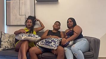 Catching my boyfriend fucking my stepmom english captions