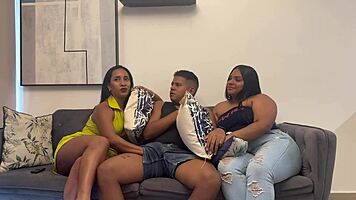 Catching my boyfriend fucking my stepmom english captions