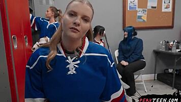 Big Ass Teen Seduces Cameraman In Locker Room POV