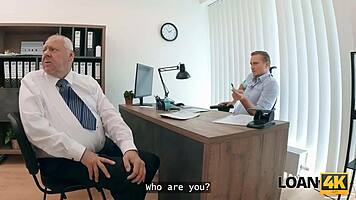 petite mina k does dirty office things for loan