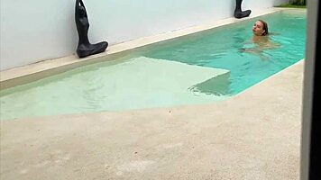 Being The Poolboy Means Rough Blonde Fucking