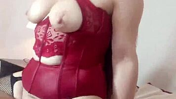 Madrastra Tetona Folla Hijastro Hasta Orgasmo, Cabalga Como Vaquera