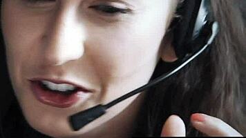 two coworkers in sexy lingerie kiss and touch each other at the office