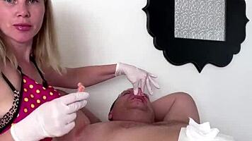 Detailed Waxing Process For Removing Hair From Armpits And Nose Area