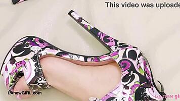 Beachy blonde babe shows her sexy body.