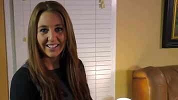 petite busty brunette autum finger fucks her pussy and deepthroats a cock 😍