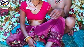 Desi Bhabhi Looks So Cool And Having Sex With Brother-In-Law In Red Saree Hindi Audio Claire Vais